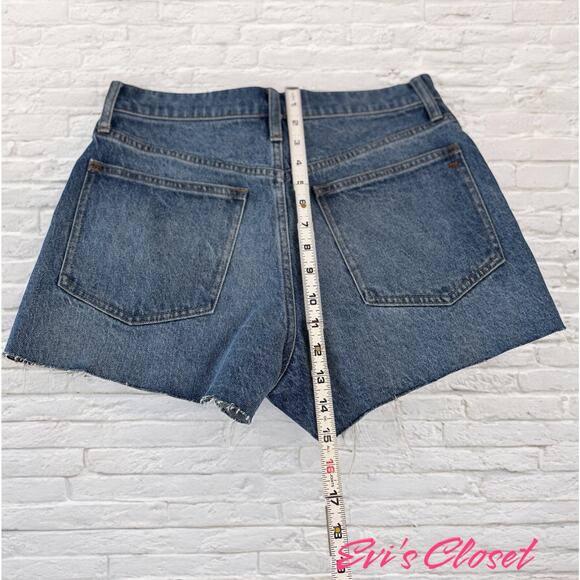 Madewell The Perfect Jean Short in Burnett Wash Tencel Lyocell Size 24 - Picture 13 of 14